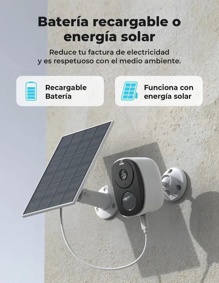 Cámara Solar de Seguridad Full HD Visión Nocturna - Image 3