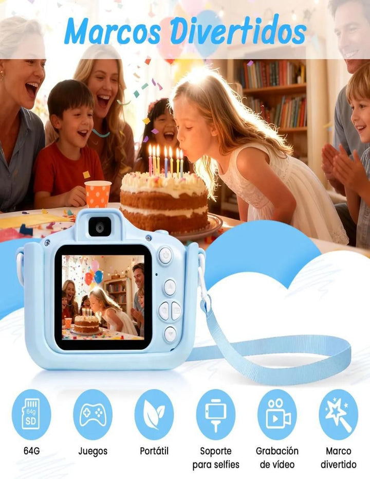 Cámara Digital 48MP con Tarjeta 64GB para Niños - Image 3