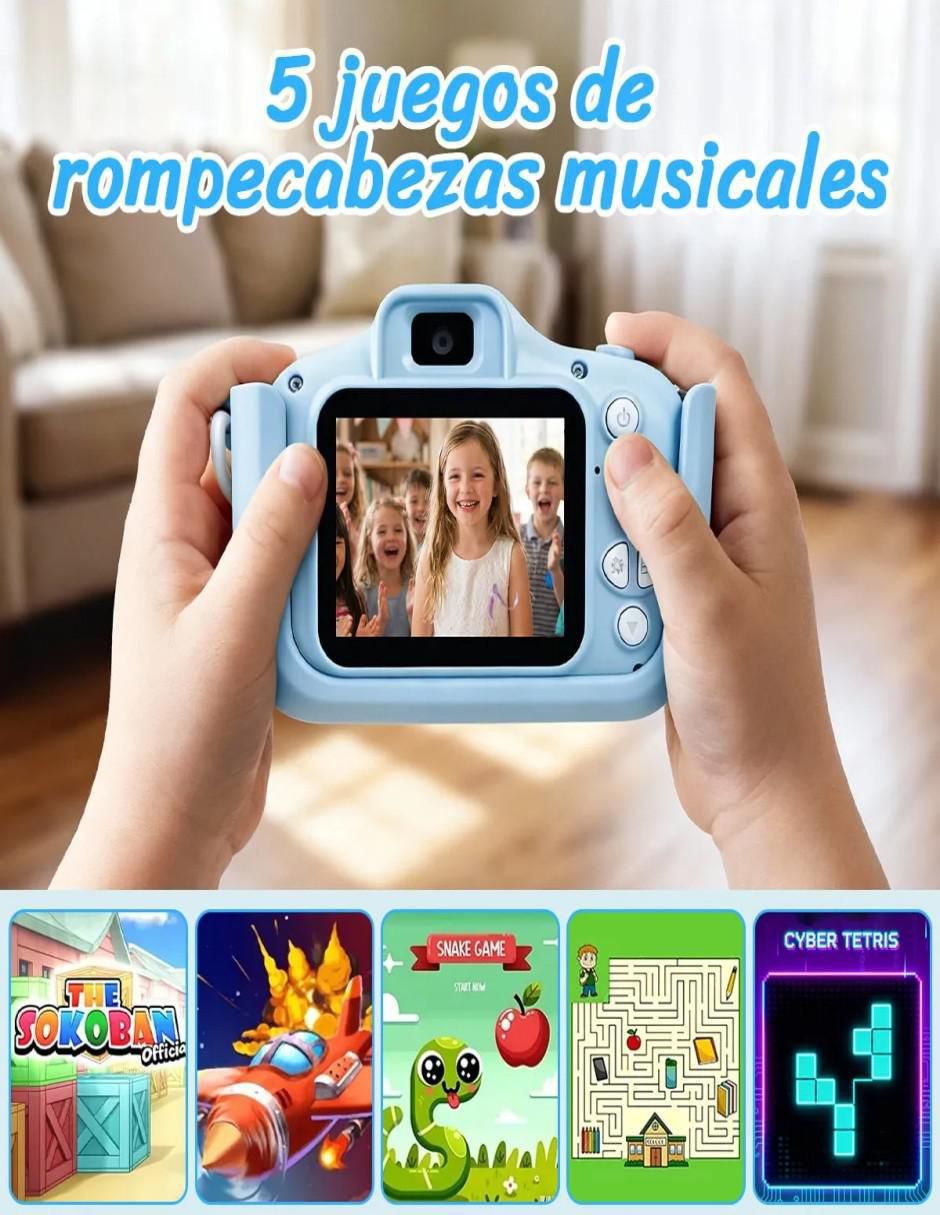 Cámara Digital 48MP con Tarjeta 64GB para Niños - Image 5
