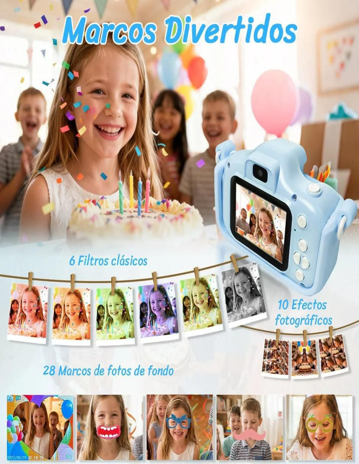 Cámara Digital 48MP con Tarjeta 64GB para Niños - Image 6