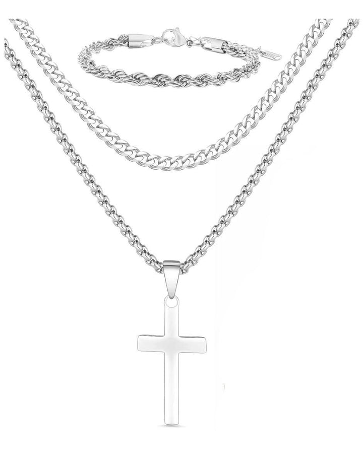 Collar y Pulsera Plata Set 2 Piezas - Image 1