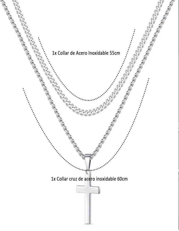 Collar de Cruz Acero Inoxidable - Image 4