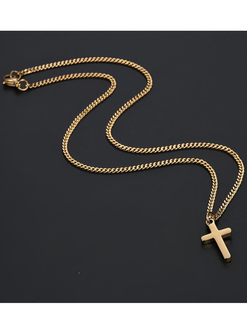 Collar Cruz Plateado - Image 4