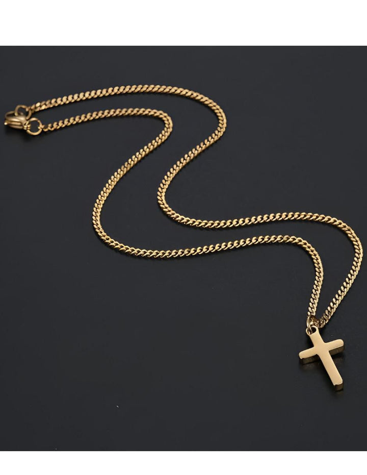 Collar Cruz Plateado - Image 4