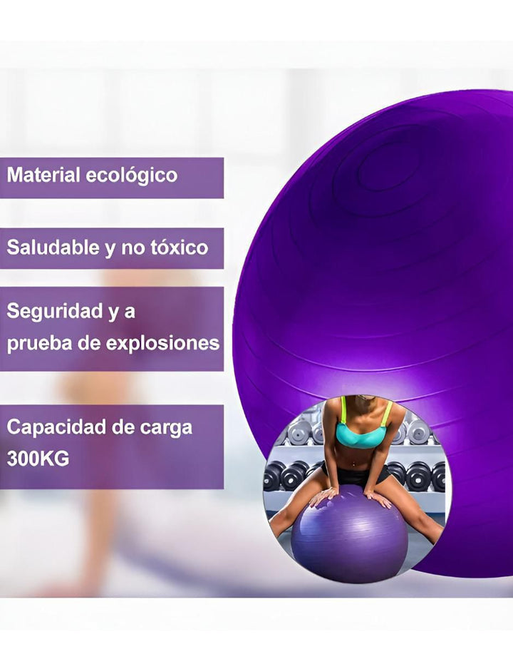 Pelota Yoga 65 cm con Bomba - Image 2
