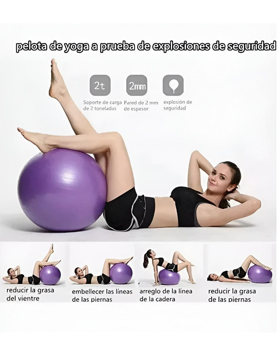 Pelota Yoga 65 cm con Bomba - Image 4