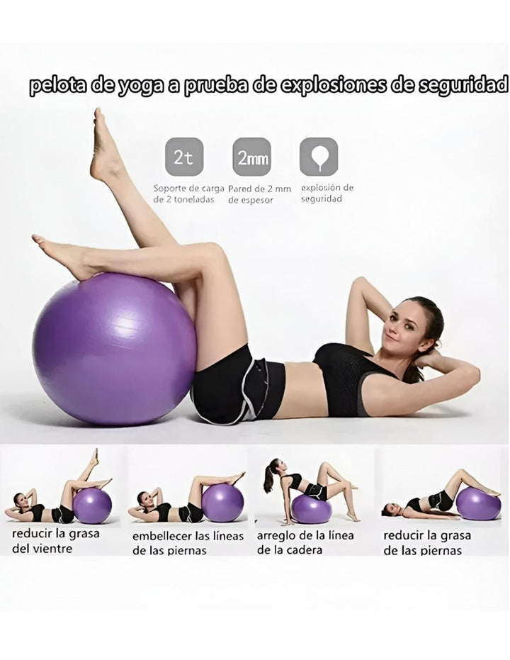 Pelota Yoga 65 cm con Bomba - Image 4