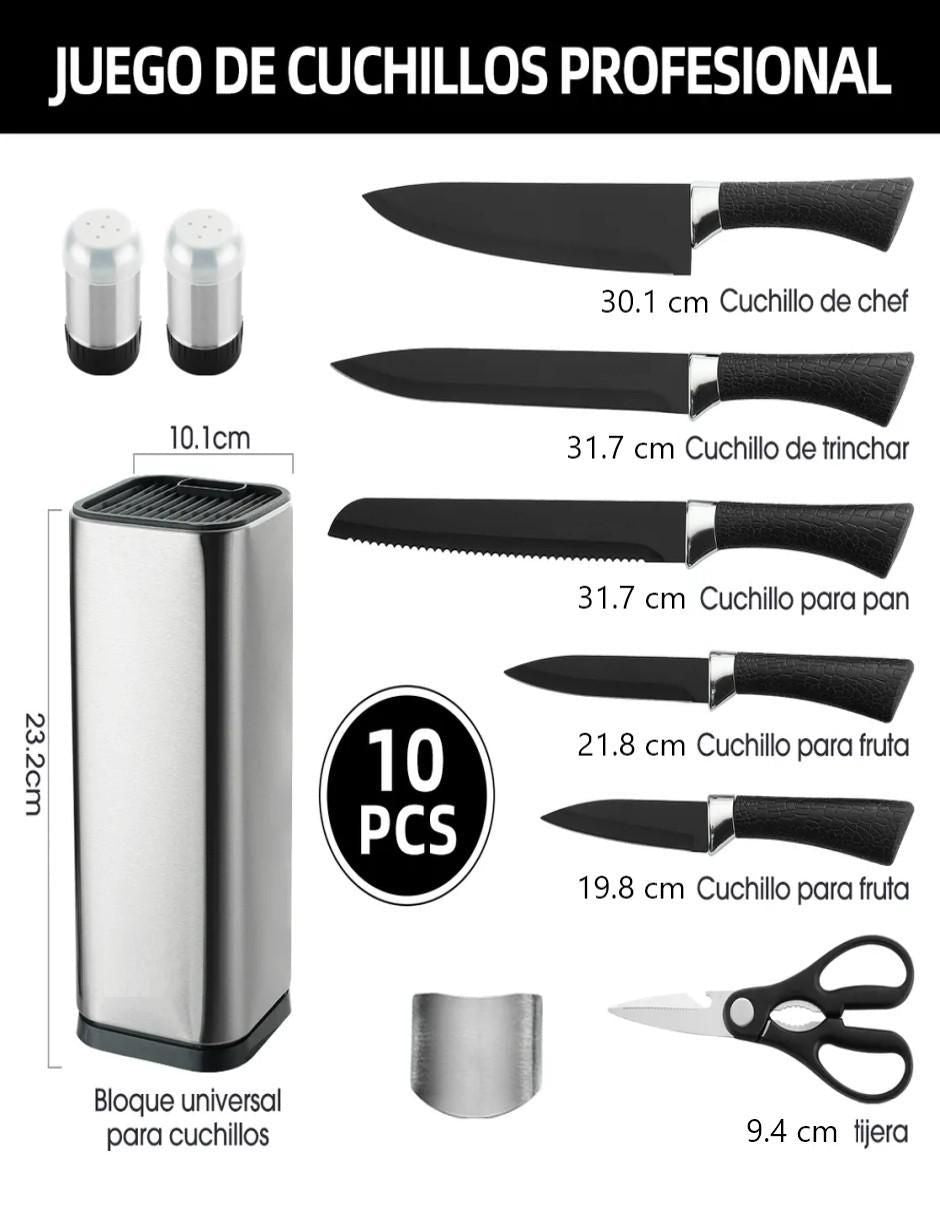 Cuchillos de Acero Inoxidable 10 Piezas - Image 6