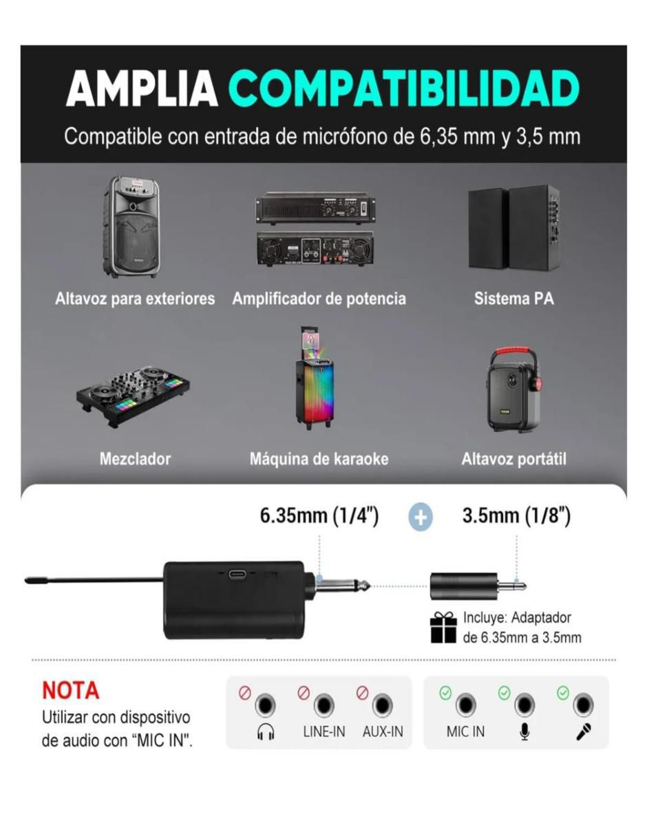 Micrófono Inalámbrico Estéreo Profesional - Image 4