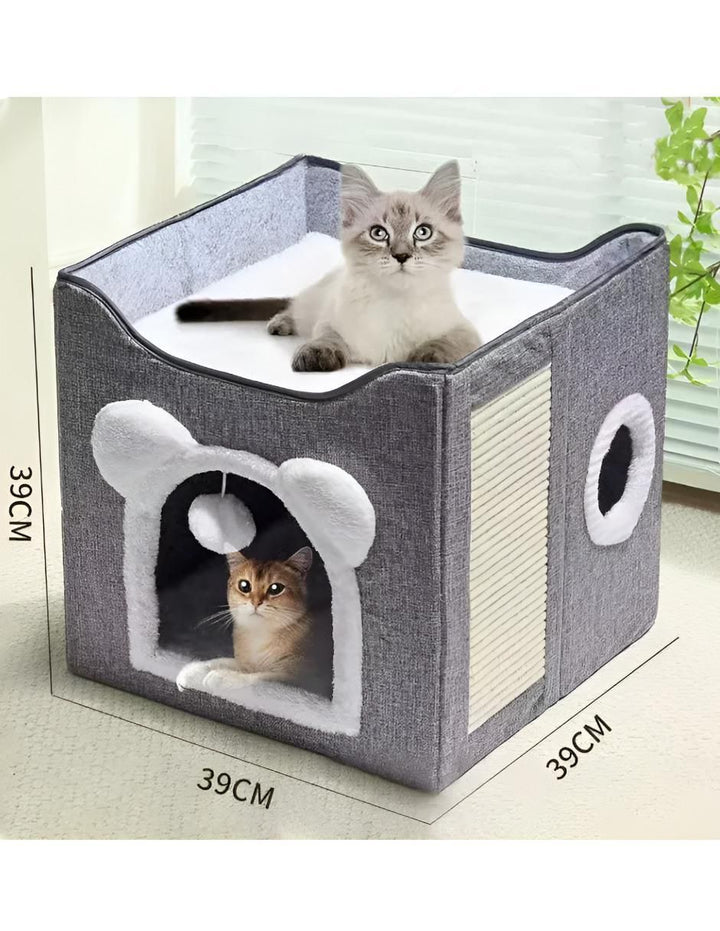 Casa para Gato Plegable con Cojín - Image 4