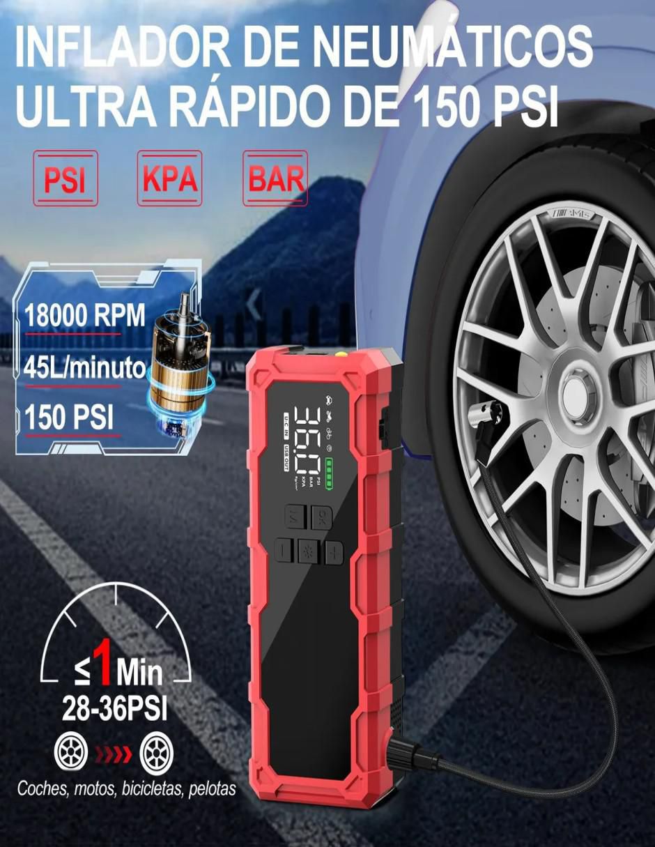 Arrancador Portátil 10000A para Auto 12V - Image 3