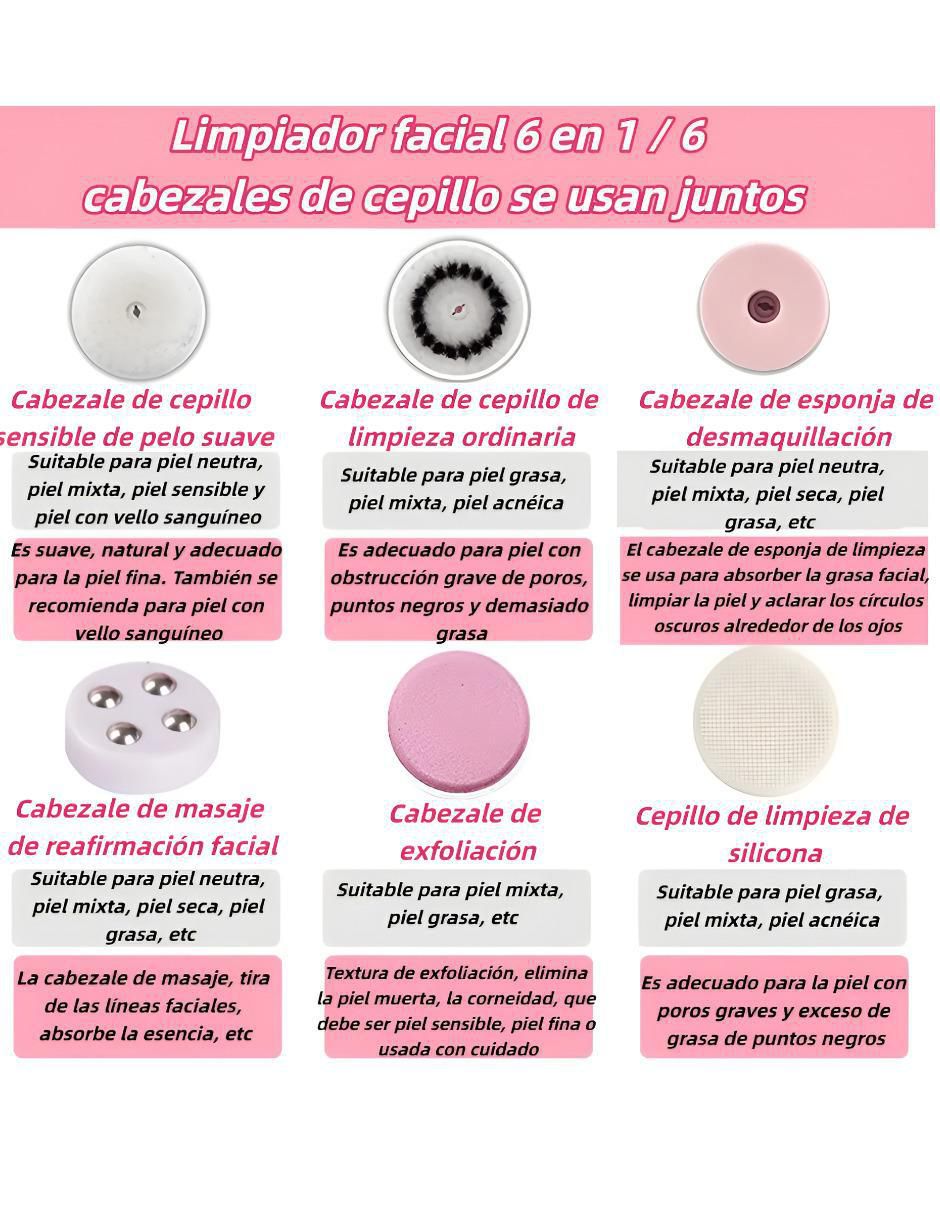 Cepillo Facial Eléctrico Limpieza - Image 2