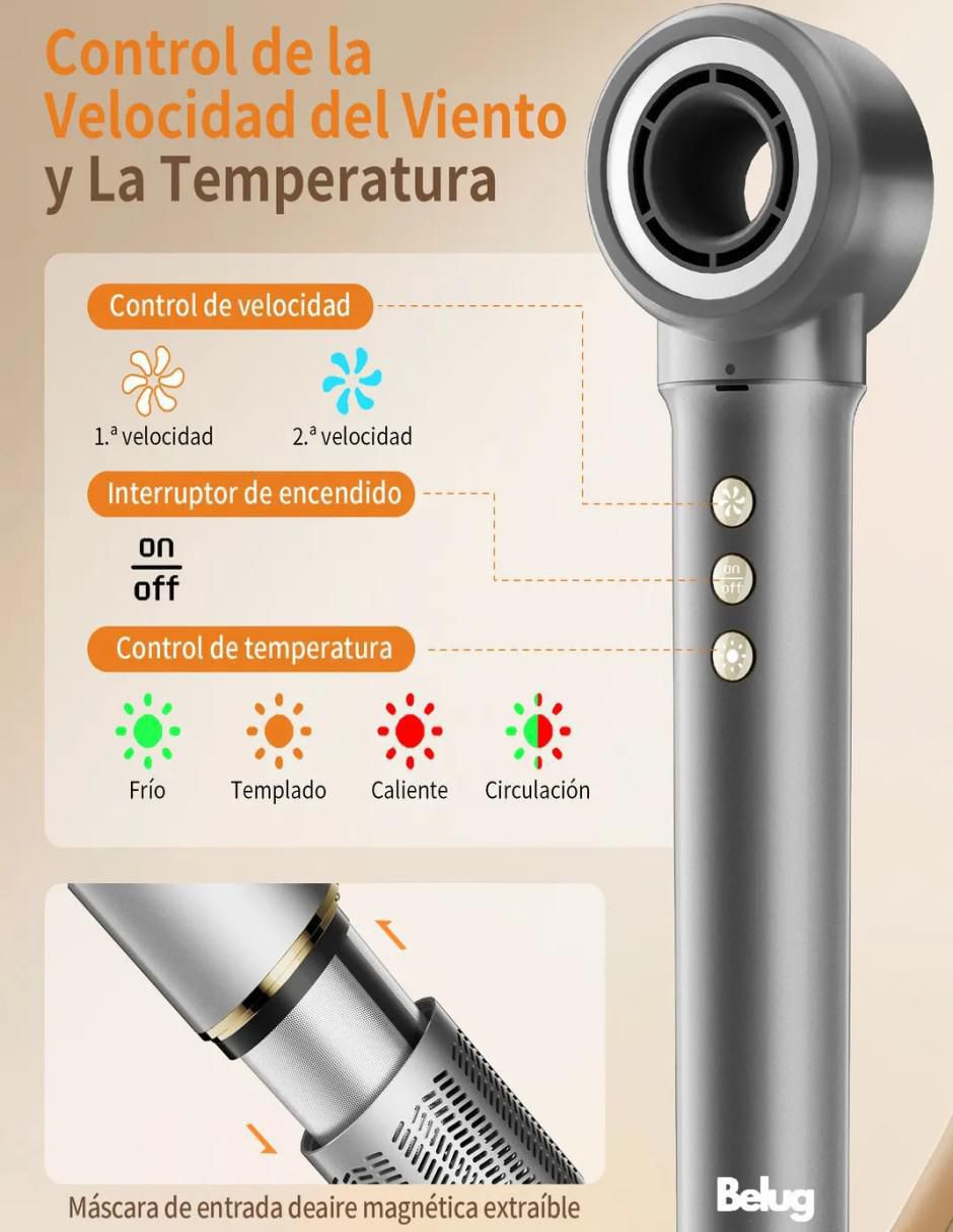 Secadora de Cabello 9 en 1 con Rizador Alisador - Image 3