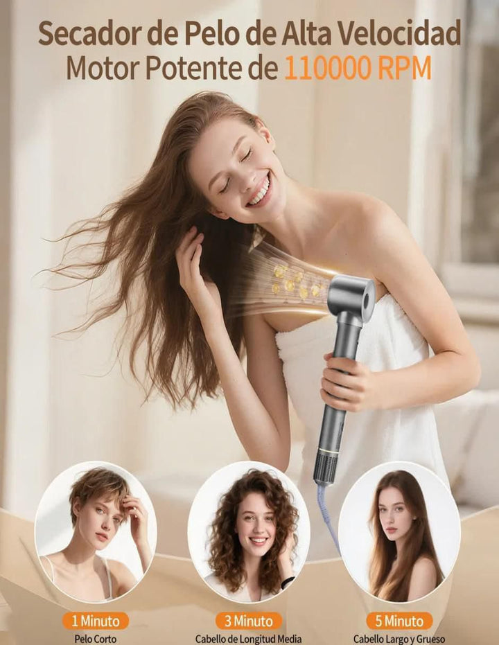 Secadora de Cabello 9 en 1 con Rizador Alisador - Image 6