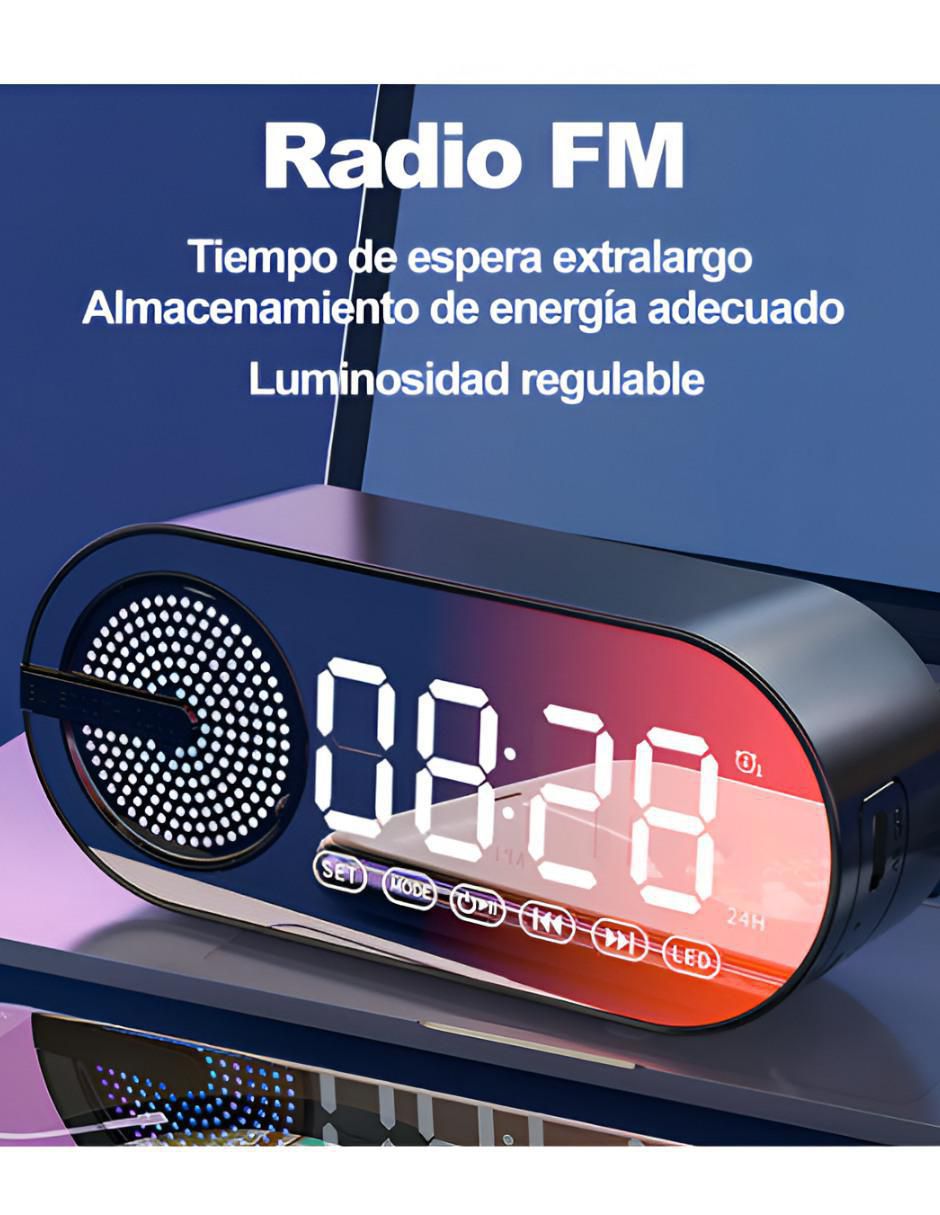 Reloj Despertador Digital LED Bluetooth - Image 2