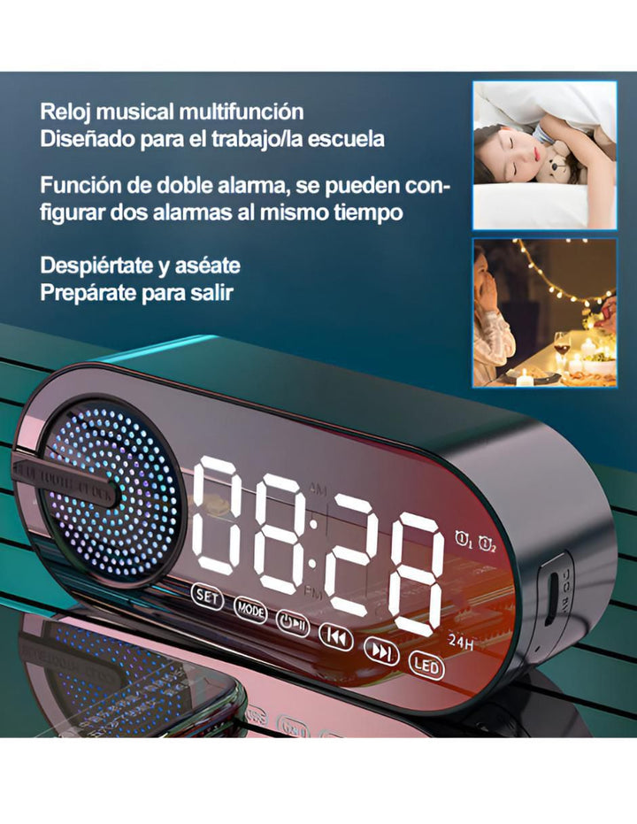 Reloj Despertador Digital LED Bluetooth - Image 4