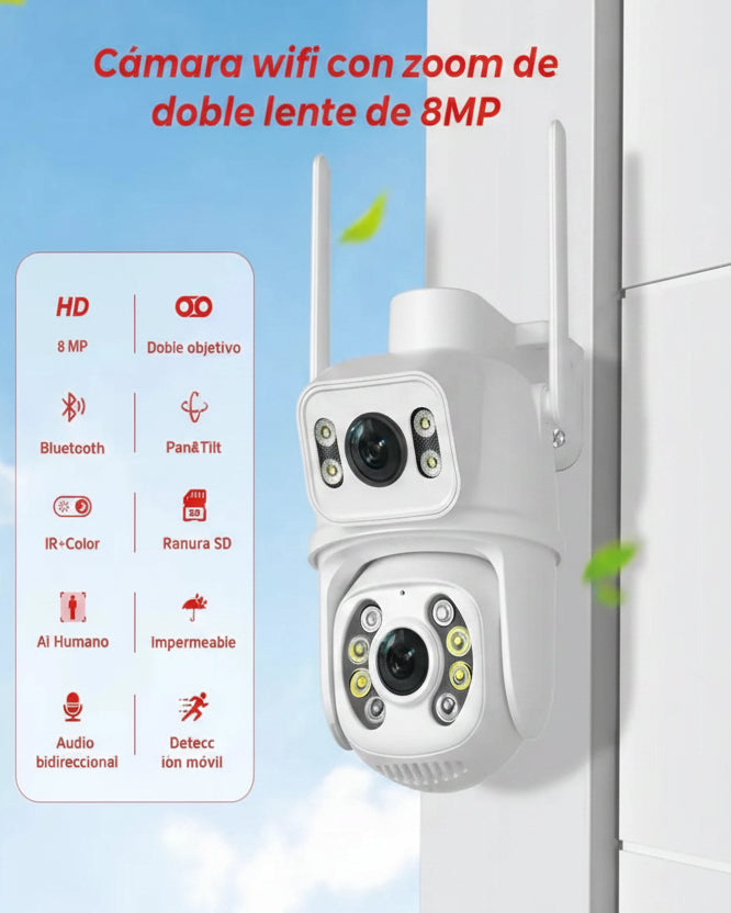 Cámaras Seguridad Full HD 360° Visión Nocturna x2 - Image 2