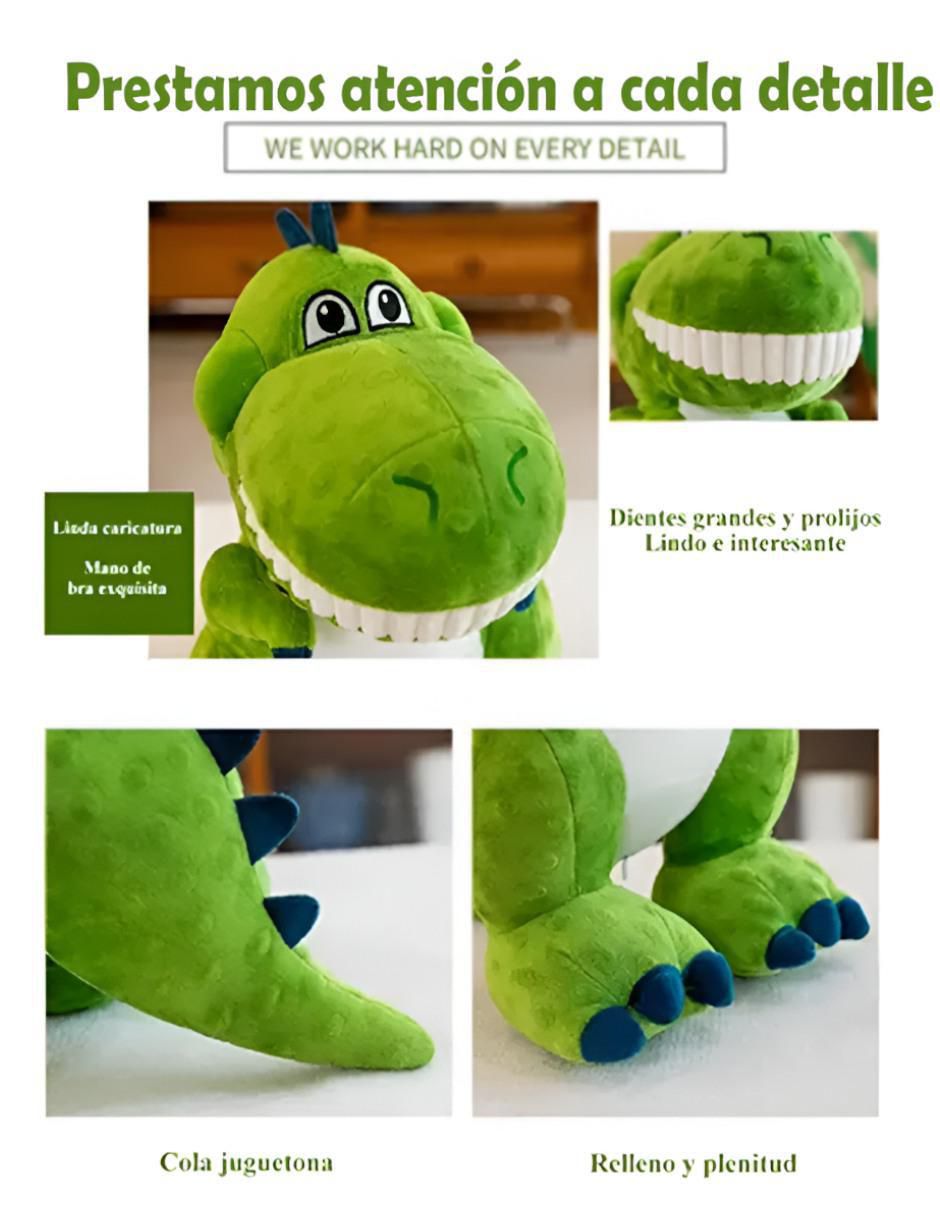 Peluche Dinosaurio Verde Suave - - Image 3