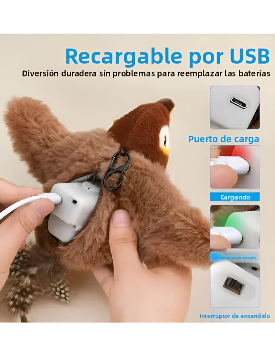 Peluche para Gato Pájaro - Image 3
