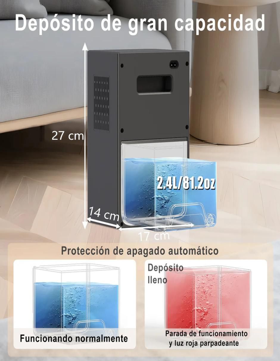 Deshumidificador 110-240V 2400ml - Image 5