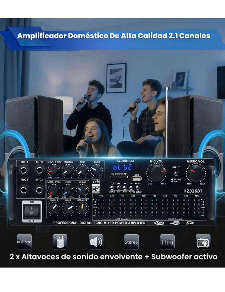 Bocina Karaoke Amplificadora Potencia - Image 2