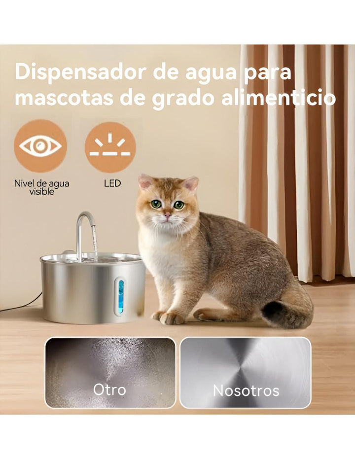 Bebedero Acero Inoxidable Perros Gatos 4L - Image 2