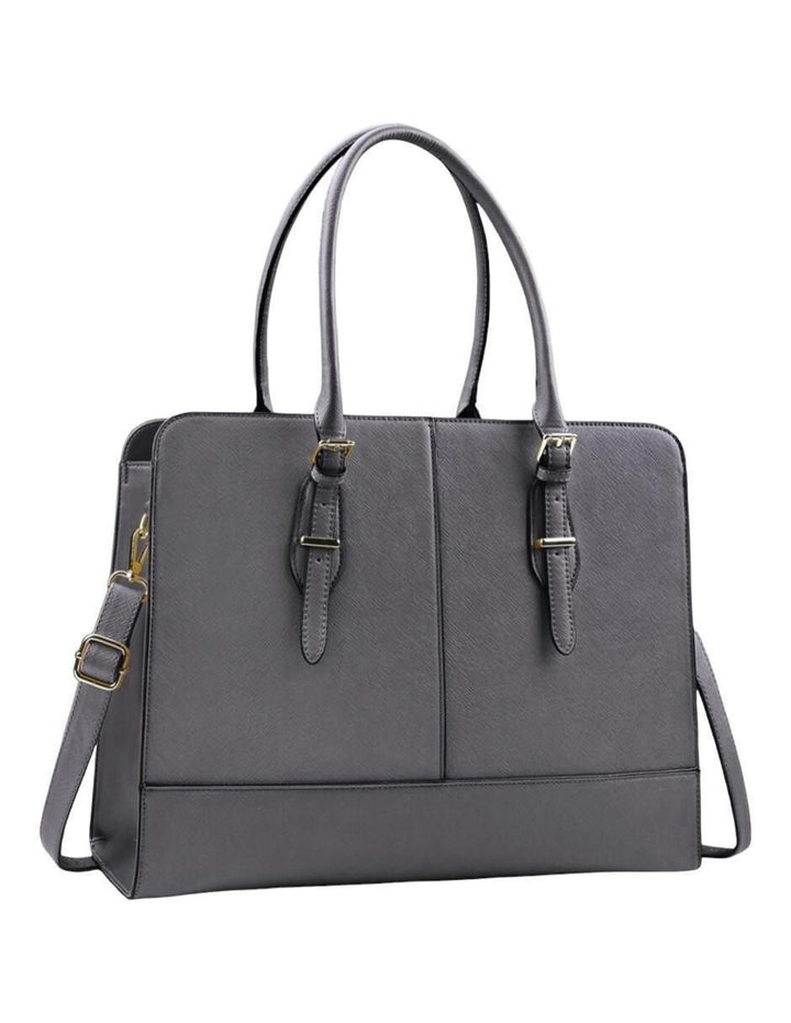 Bolsa Tote Gris Mujer Cuero Sintético - Image 1
