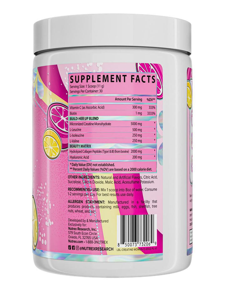 Creatina Monohidratada Nutrex Limonada Rosa 315g - Image 2