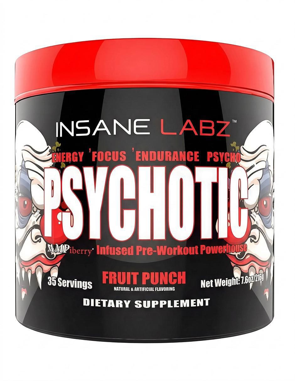 Preentrenamiento Insane Labz Psychotic Ponche 216g - Image 1