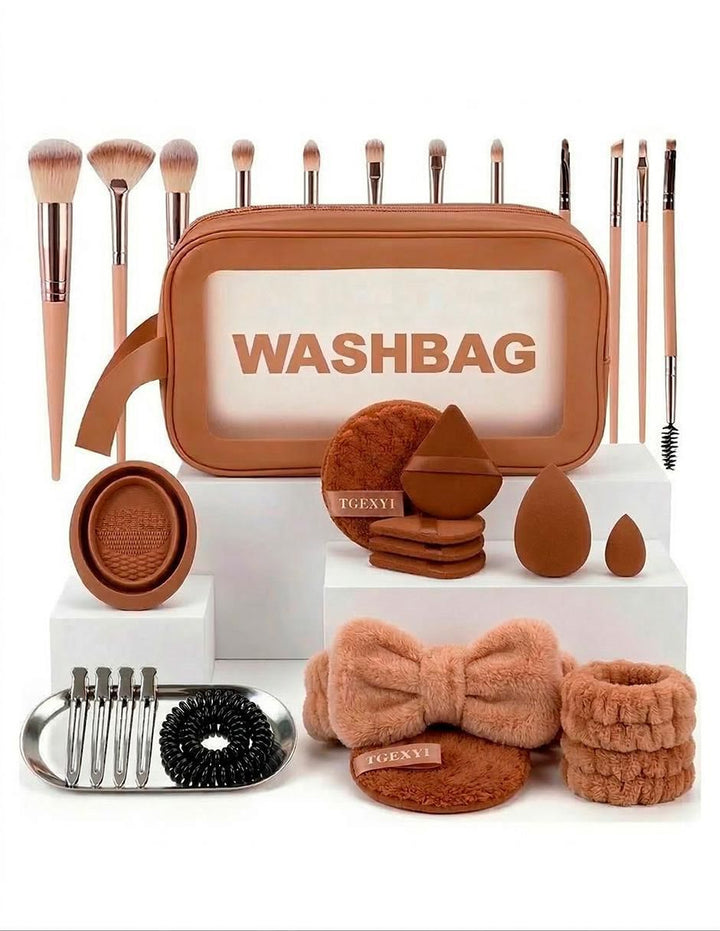 Set de Brochas de Maquillaje Profesional con Estuche - Image 1
