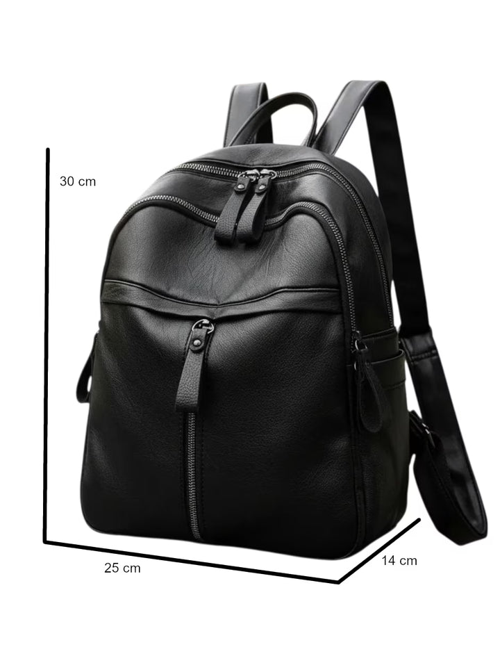 Mochila Escolar Casual Negra 30x25x14cm