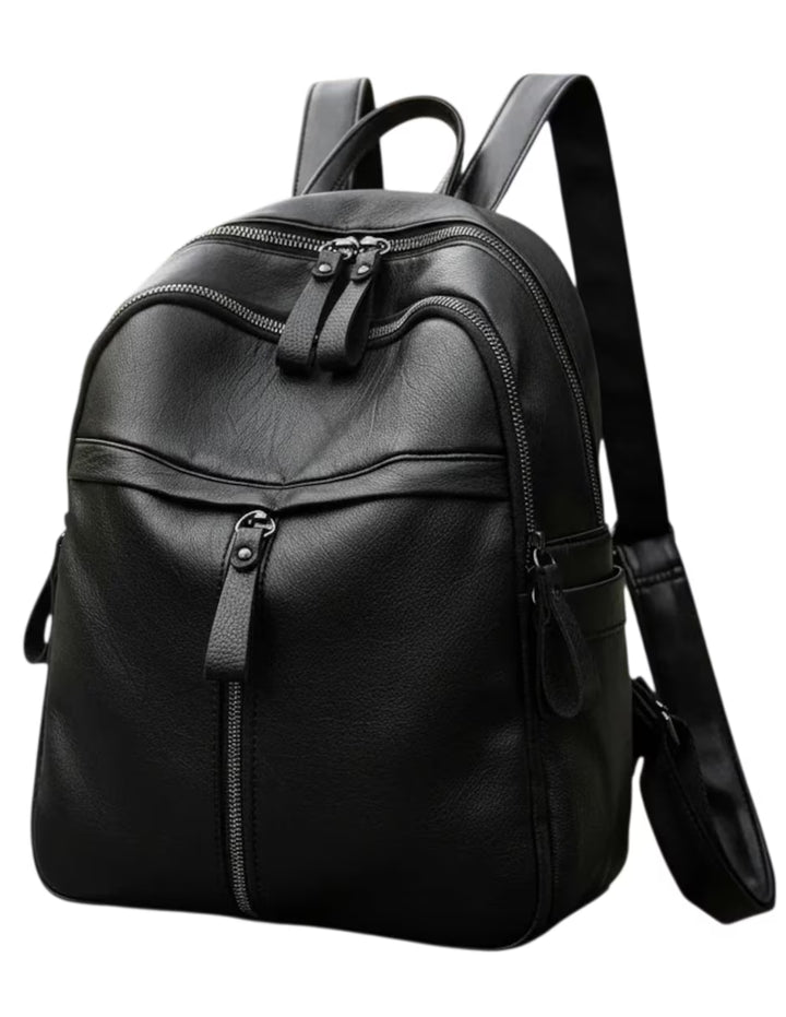 Mochila Escolar Casual Negra 30x25x14cm