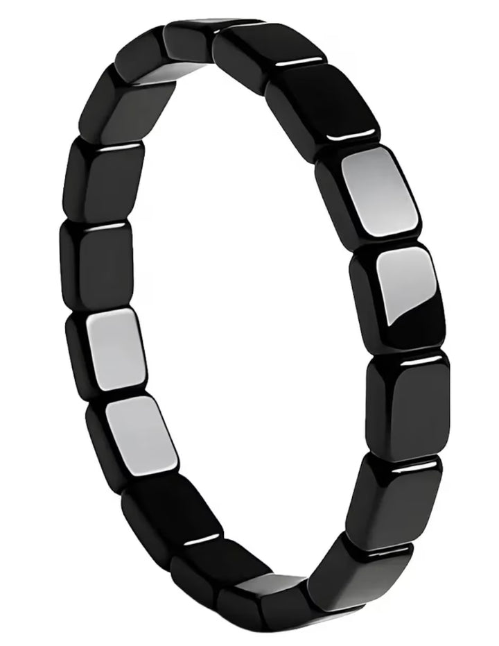 Pulsera de Hematita Pulida para Mujer