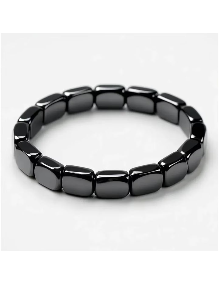 Pulsera de Hematita Pulida para Mujer