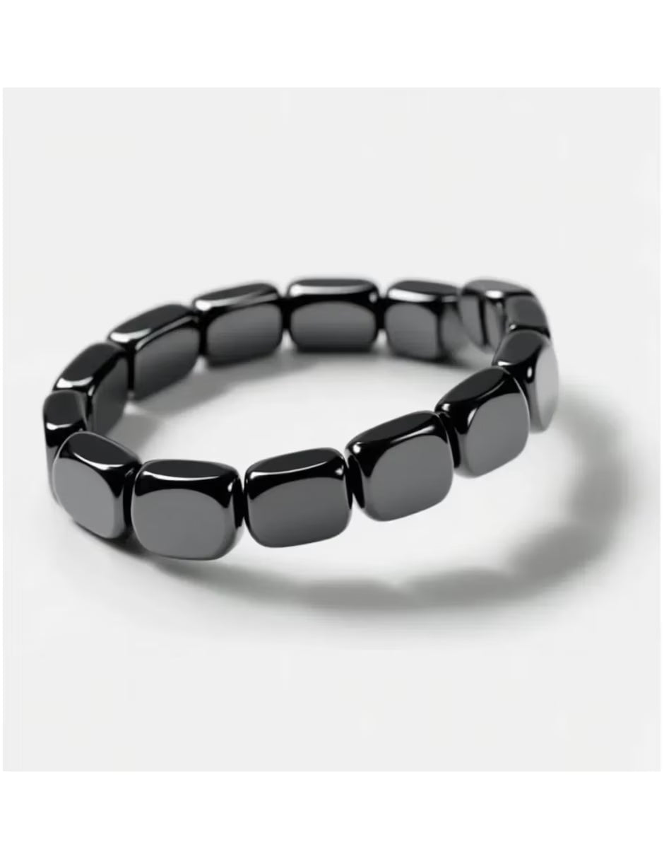 Pulsera de Hematita Pulida para Mujer