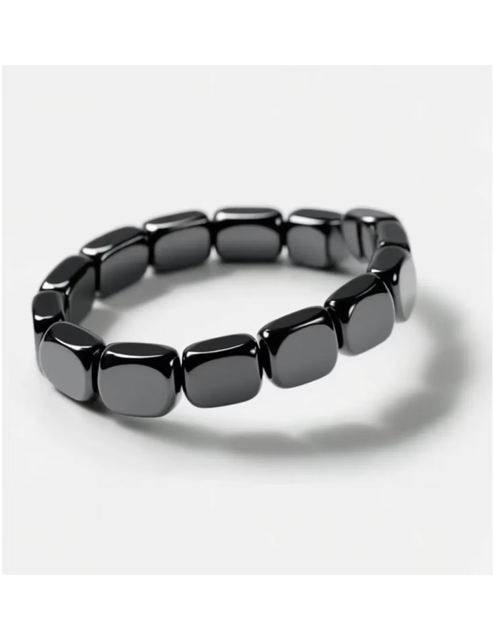 Pulsera de Hematita Pulida para Mujer