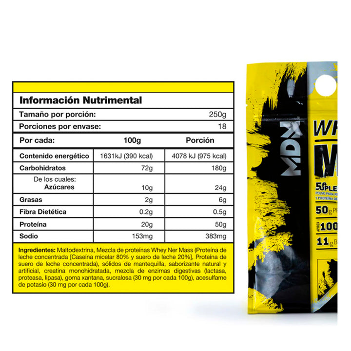 Proteína Ganador de Peso Wheyner Mass Vainilla