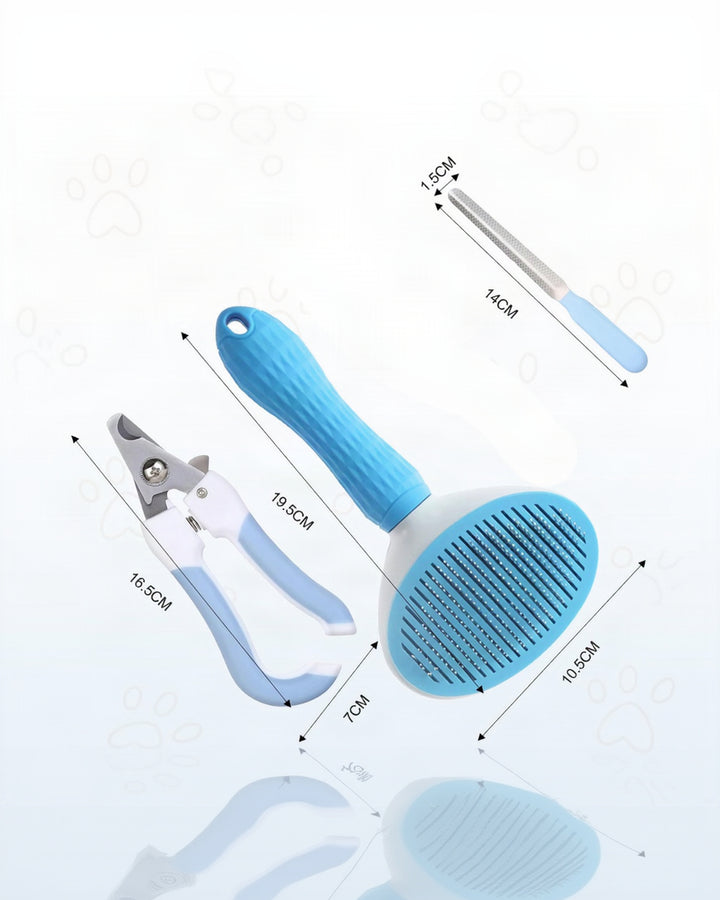 Cepillo de Baño para Perro y Gato 3 Piezas