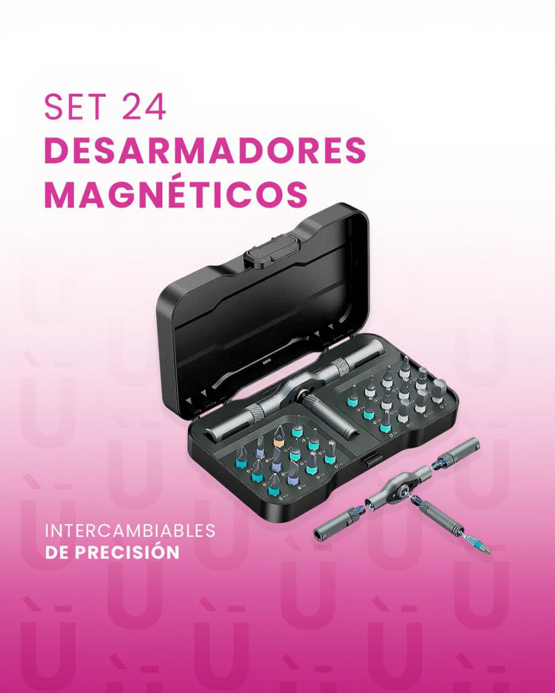 Set 24 Desarmadores Magnéticos