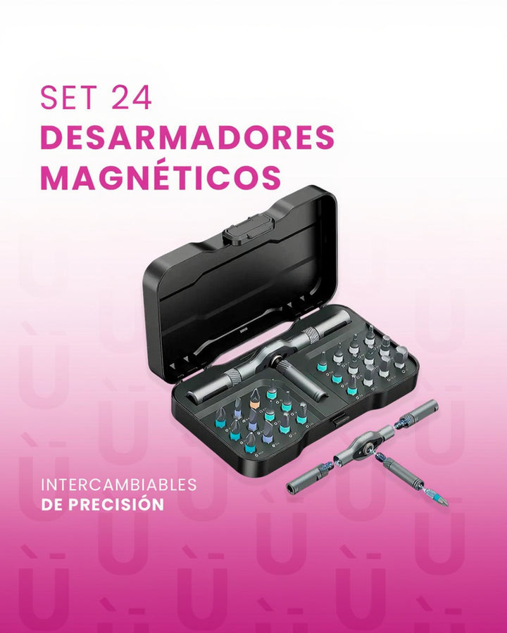 Set 24 Desarmadores Magnéticos
