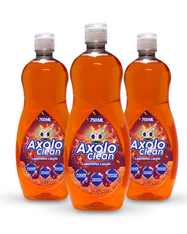 Axolo Clean pack de 3 Detergente Líquido 750 ml