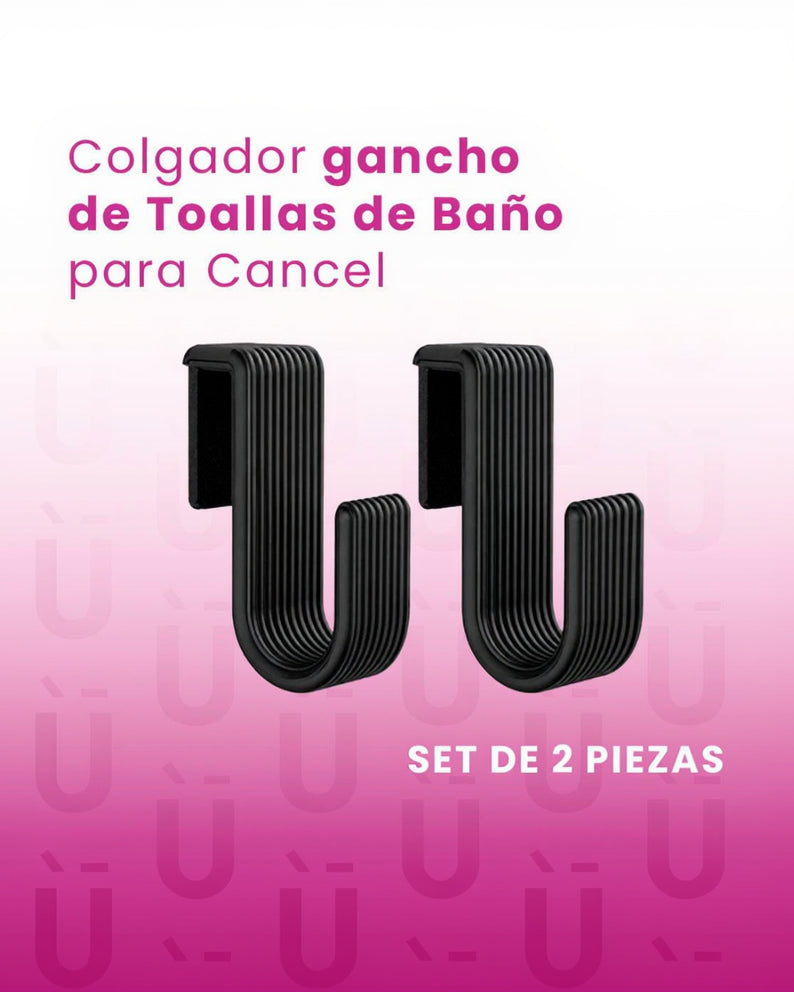 Colgador gancho para toallas 2 pares