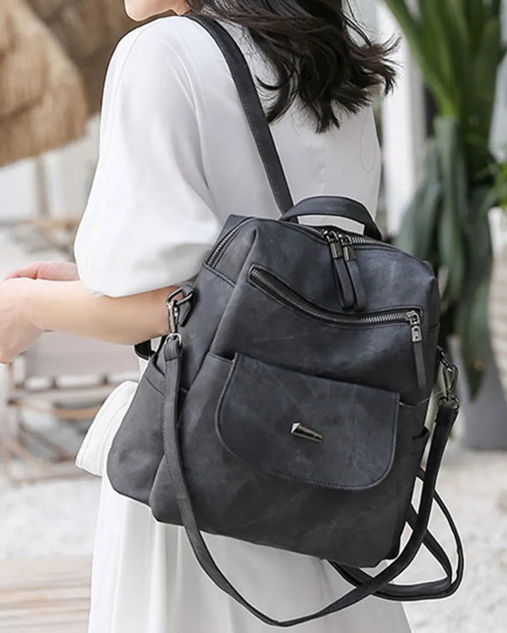 Mochila Impermeable Mujer 6 Bolsillos