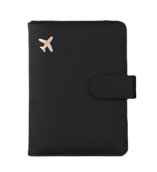 Funda para Pasaporte de Piel Sintética – Portadocumentos de Viaje Multifuncional