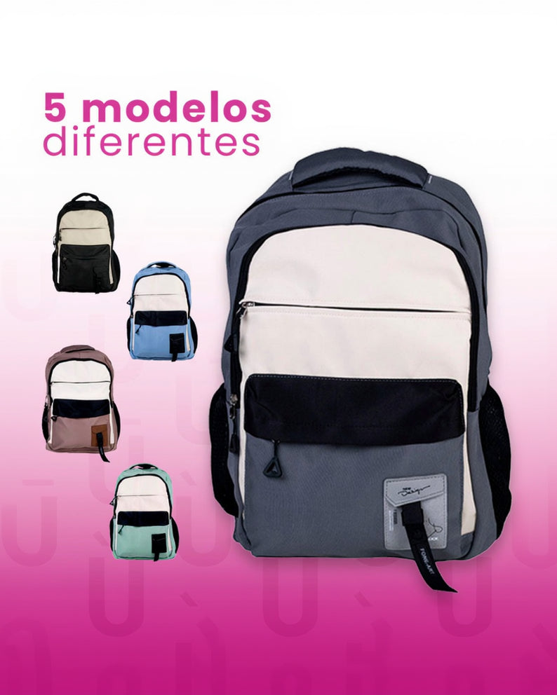 Mochila Escolar- 5 colores