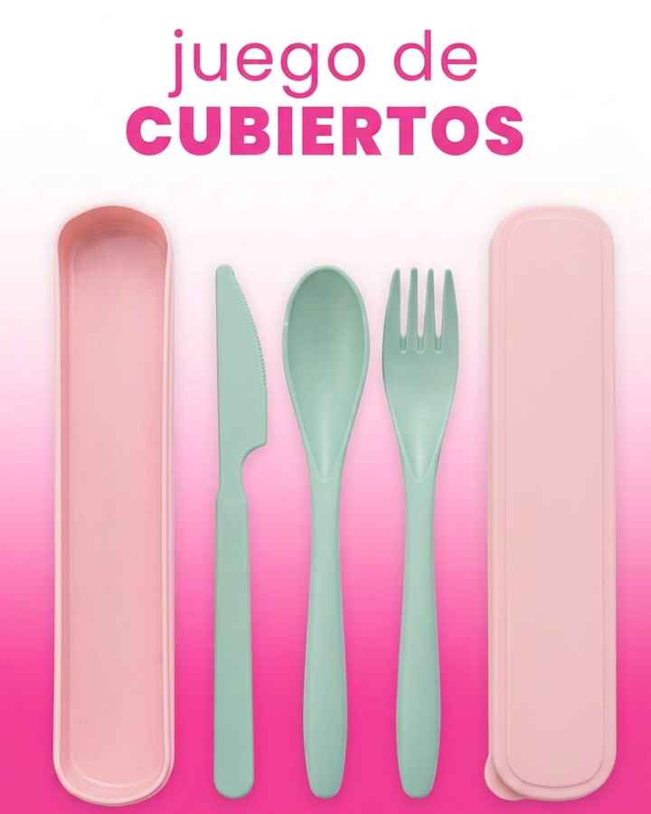 Juego De Cubiertos Colores