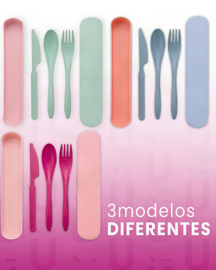 Juego De Cubiertos Colores